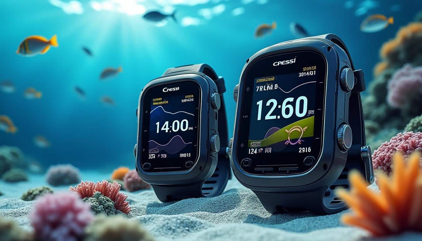 comparativa detallada entre mares y cressi: descubre los mejores ordenadores de buceo resistentes y precisos para tus aventuras submarinas.